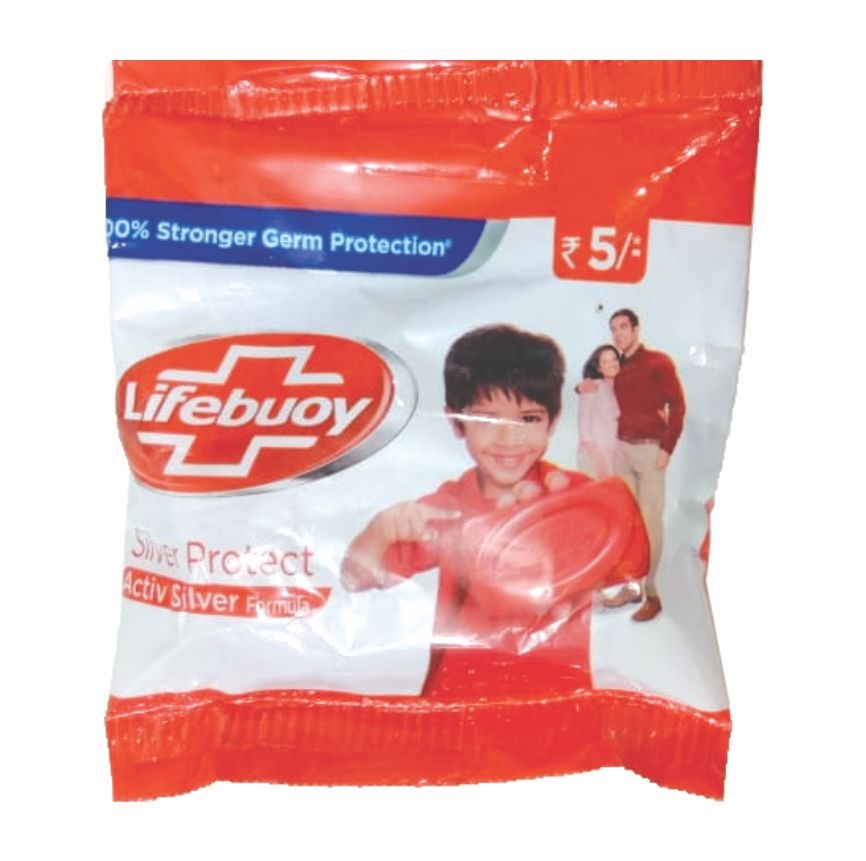 Lifebuoy Total Soap, 100% Stronger Germ Protection, New Silver Shield Formula | 25g (Pack of 12)